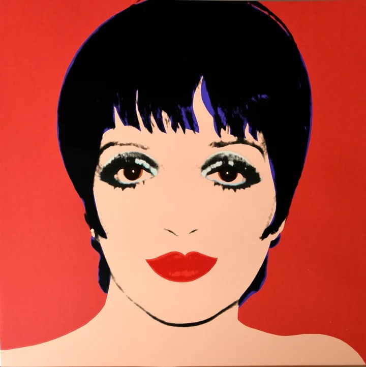 Andy Warhol (After), Liza Minnelli, 1976, red Silkscreen,: Warhol, Andy (After) Liza Minnelli, 1976, red Silkscreen, on Lenox Museum Board, not signed and numbered, Images size 36 x 36 inches (91.5 x 91.5 cm) very good condition Provenance: Private Collection