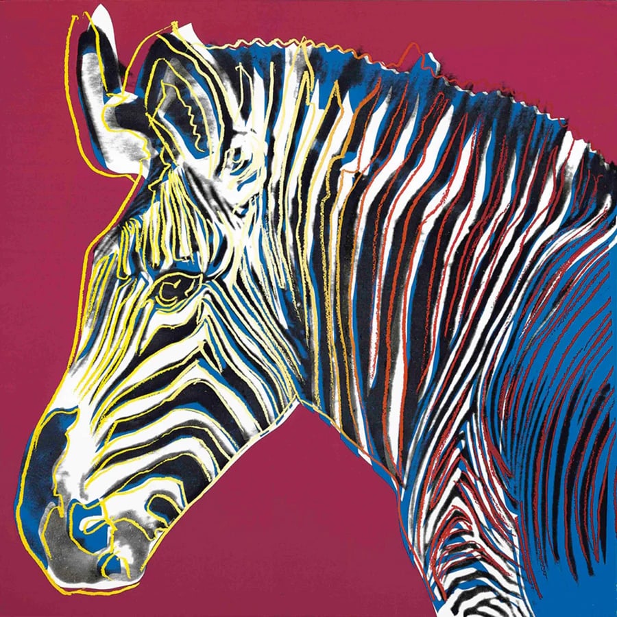Andy Warhol (After), "Gravy Zebra" from 'Endangered Species' 1983: Andy Warhol "Gravy Zebra" from 'Endangered Species' USA, 1983 Screenprint in colors 38 h ? 38 w in (97 ? 97 cm) This work is an unsigned and Unnumbered Printer's proof, outside of the edition Printed 