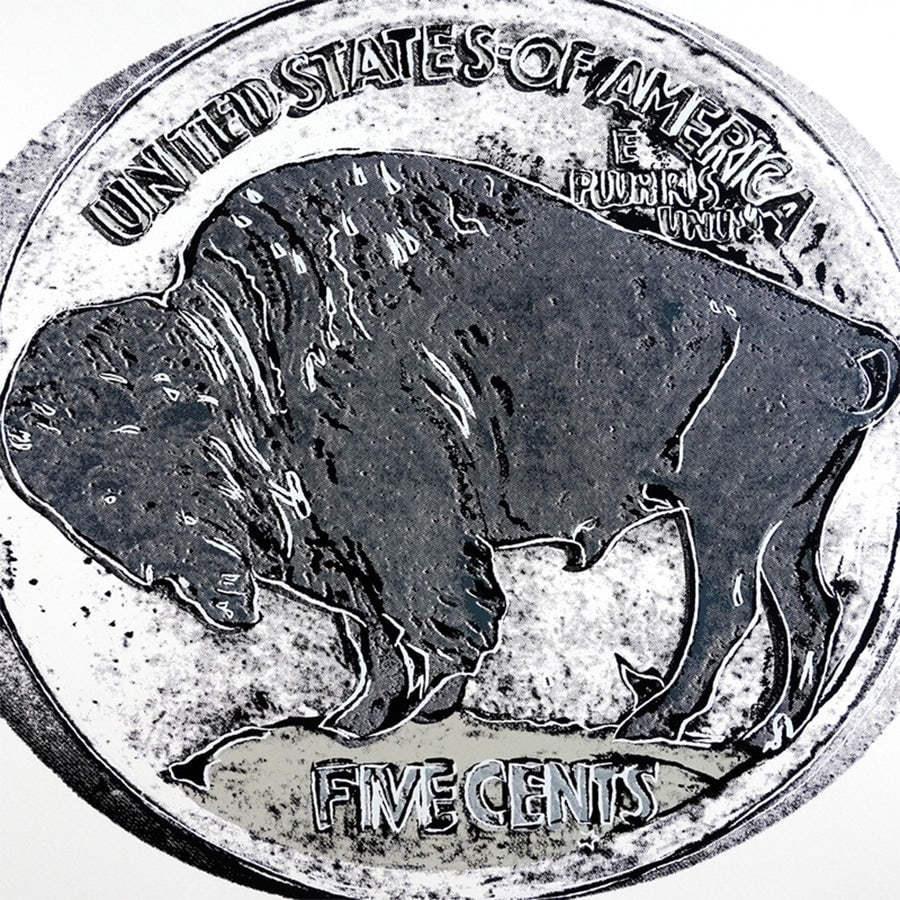 Andy Warhol (After), Cowboys and Indians, 1986, Buffalo Nickel FSIIB 385 (1 of 1)