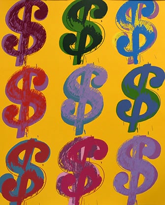 Andy Warhol (After), Dollar (9) FSIIA 285/286, Each Print is Unique, 1982 (1 of 1)