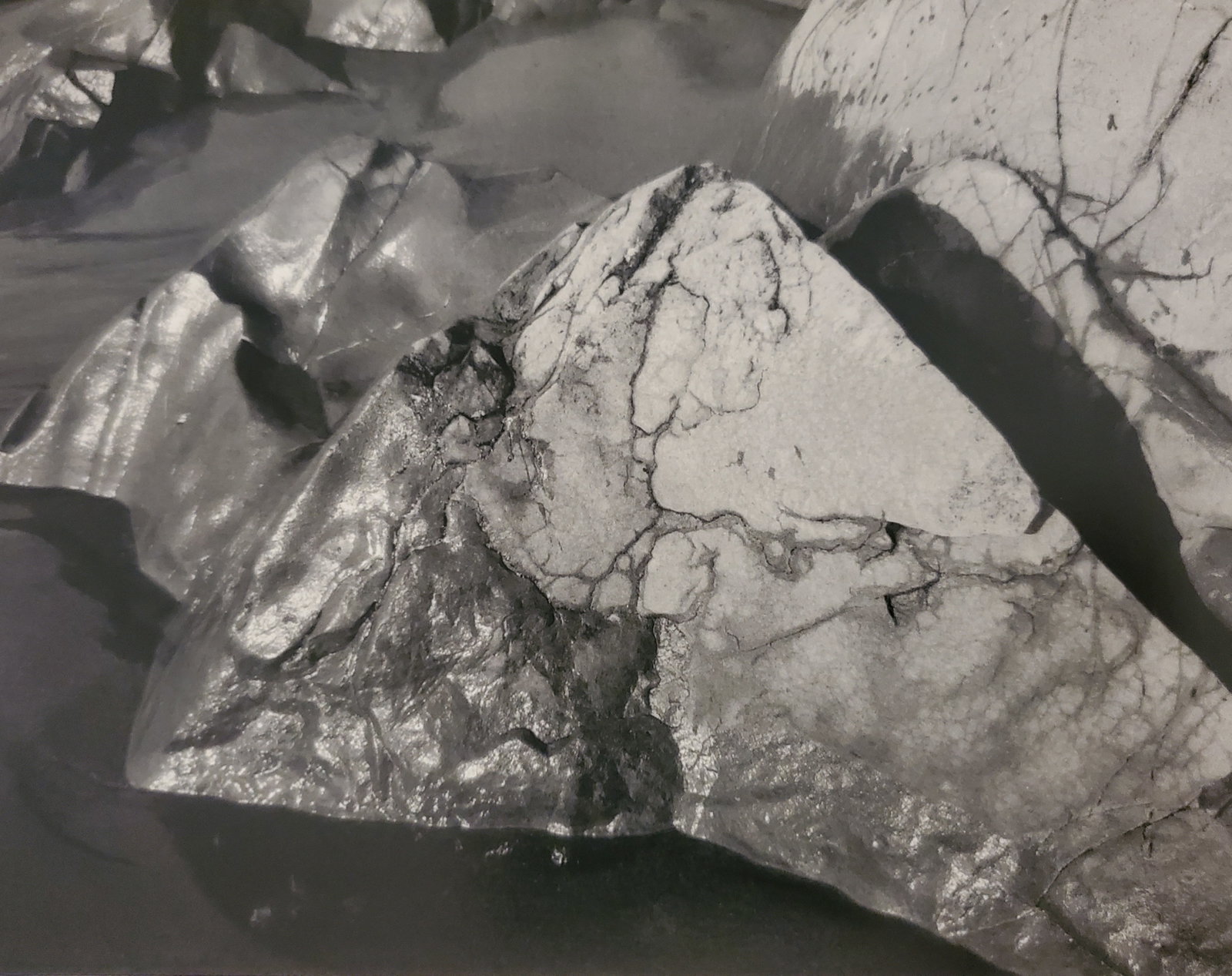 Ansel Adams, Rocks, Baker Beach, San Francisco, California, C. 1931: Photographer: Ansel Adams (American, 1902 - 1984) - Internationally renowned American photographer. One of the most influential artists in photographic history. Title: "Rocks, Baker Beach, San Francis
