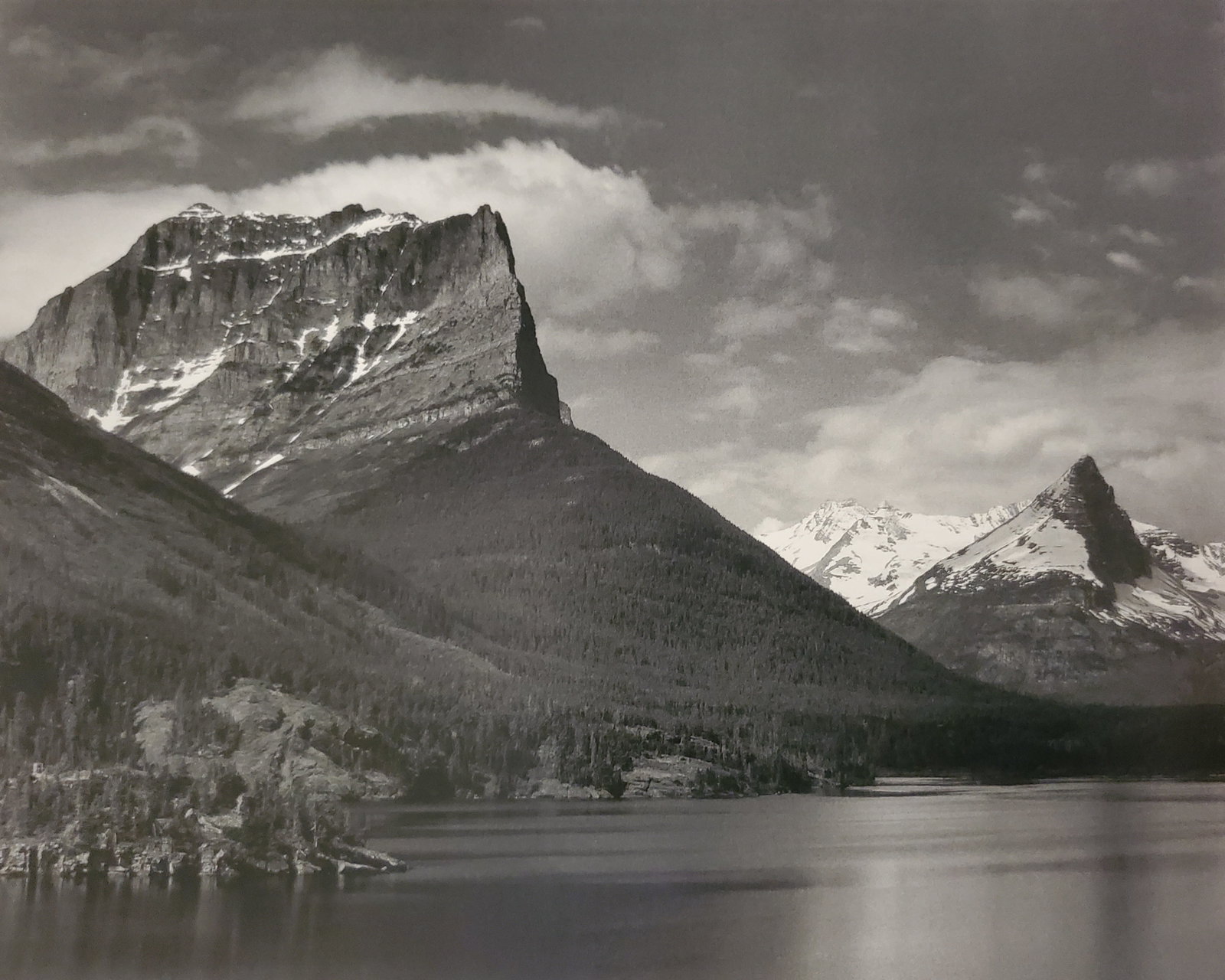 Ansel Adams, Saint Mary's Lake, Glacier National Park, Montana, 1942: Photographer: Ansel Adams (American, 1902 - 1984) - Internationally renowned American photographer. One of the most influential artists in photographic history. Title: "Saint Mary's Lake, Glacier Nati