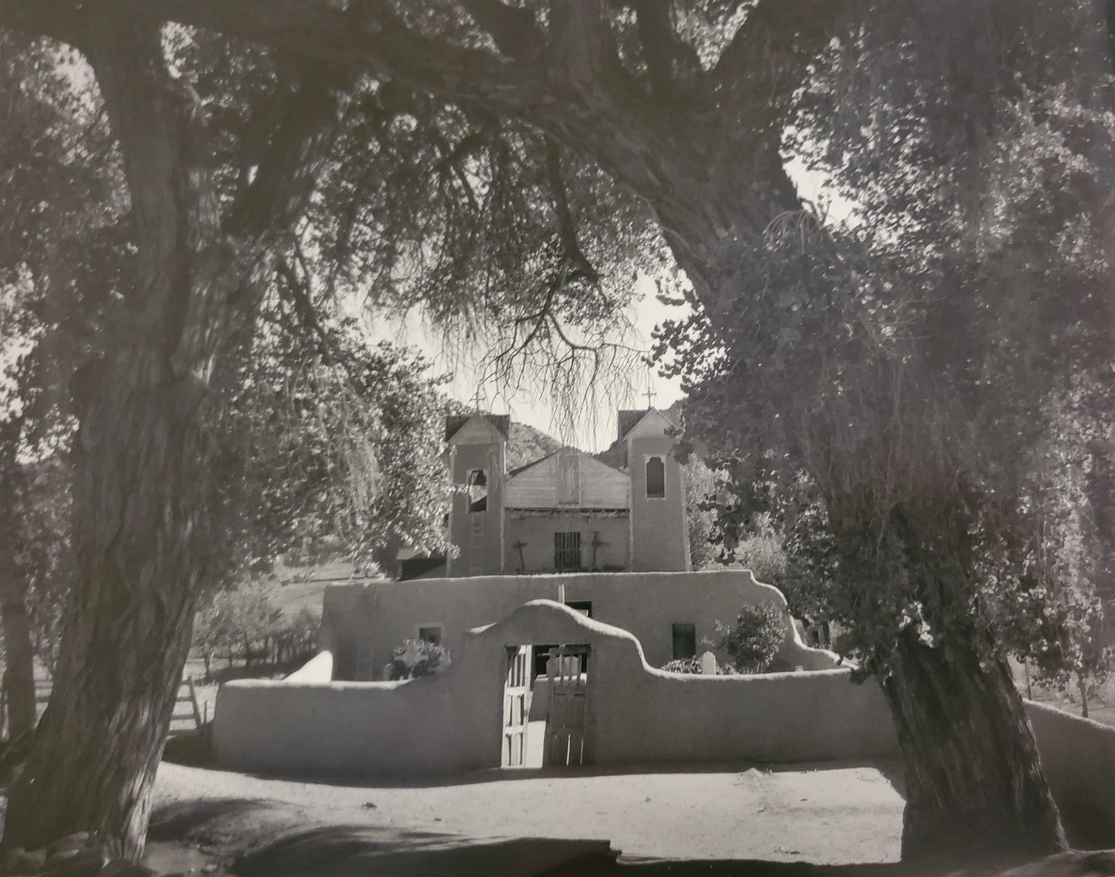 Ansel Adams, Santuario De Chimayo, New Mexico, C. 1950: Photographer: Ansel Adams (American, 1902 - 1984) - Internationally renowned American photographer. One of the most influential artists in photographic history. Title: "Santuario De Chimayo, New Mexic
