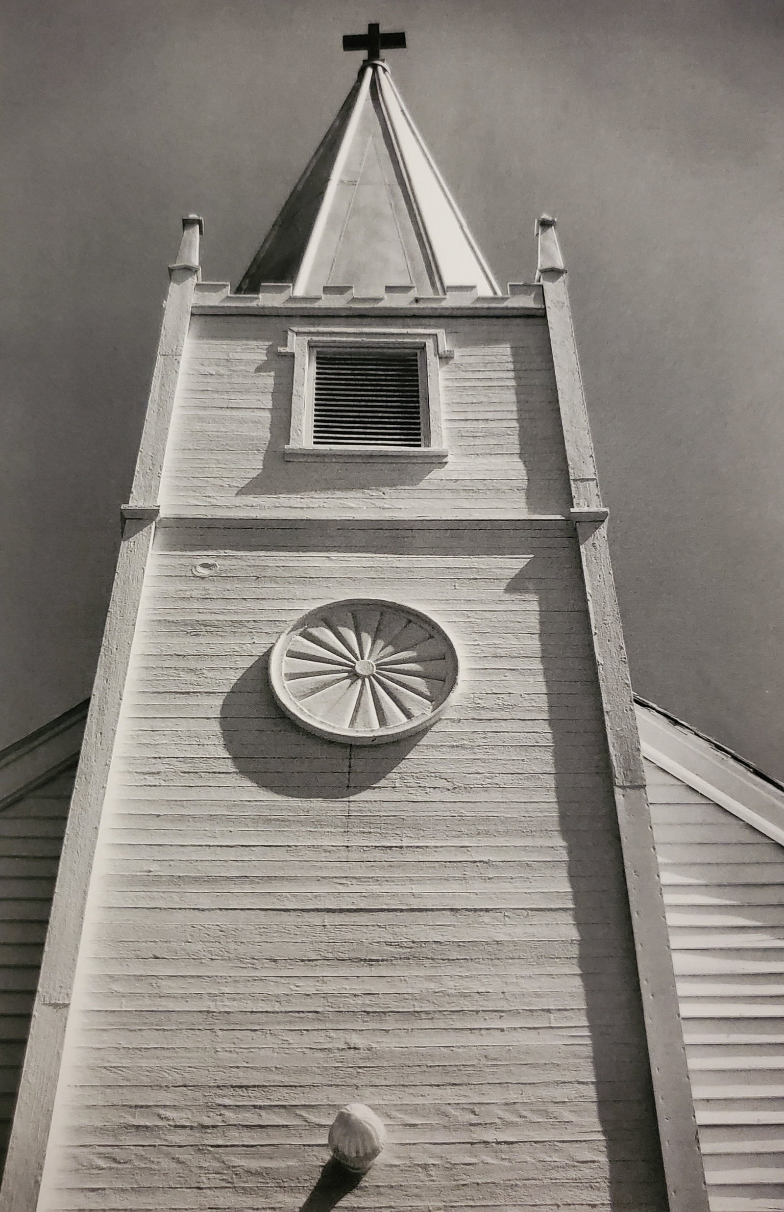 Ansel Adams, Steeple, St. Joseph's Church, Mariposa, California, 1948: Photographer: Ansel Adams (American, 1902 - 1984) - Internationally renowned American photographer. One of the most influential artists in photographic history. Title: "Steeple, St. Joseph's Church, M