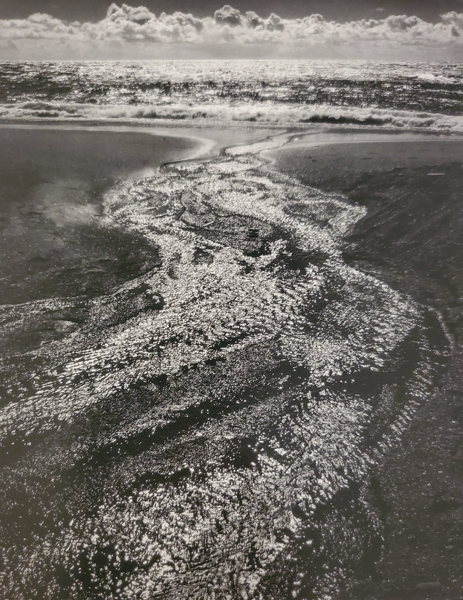 Ansel Adams, Stream Sea, Clouds, Rodeo, Lagoon, Golden Gate National Area, California, 1962: Photographer: Ansel Adams (American, 1902 - 1984) - Internationally renowned American photographer. One of the most influential artists in photographic history. Title: "Stream Sea, Clouds, Rodeo, Lago