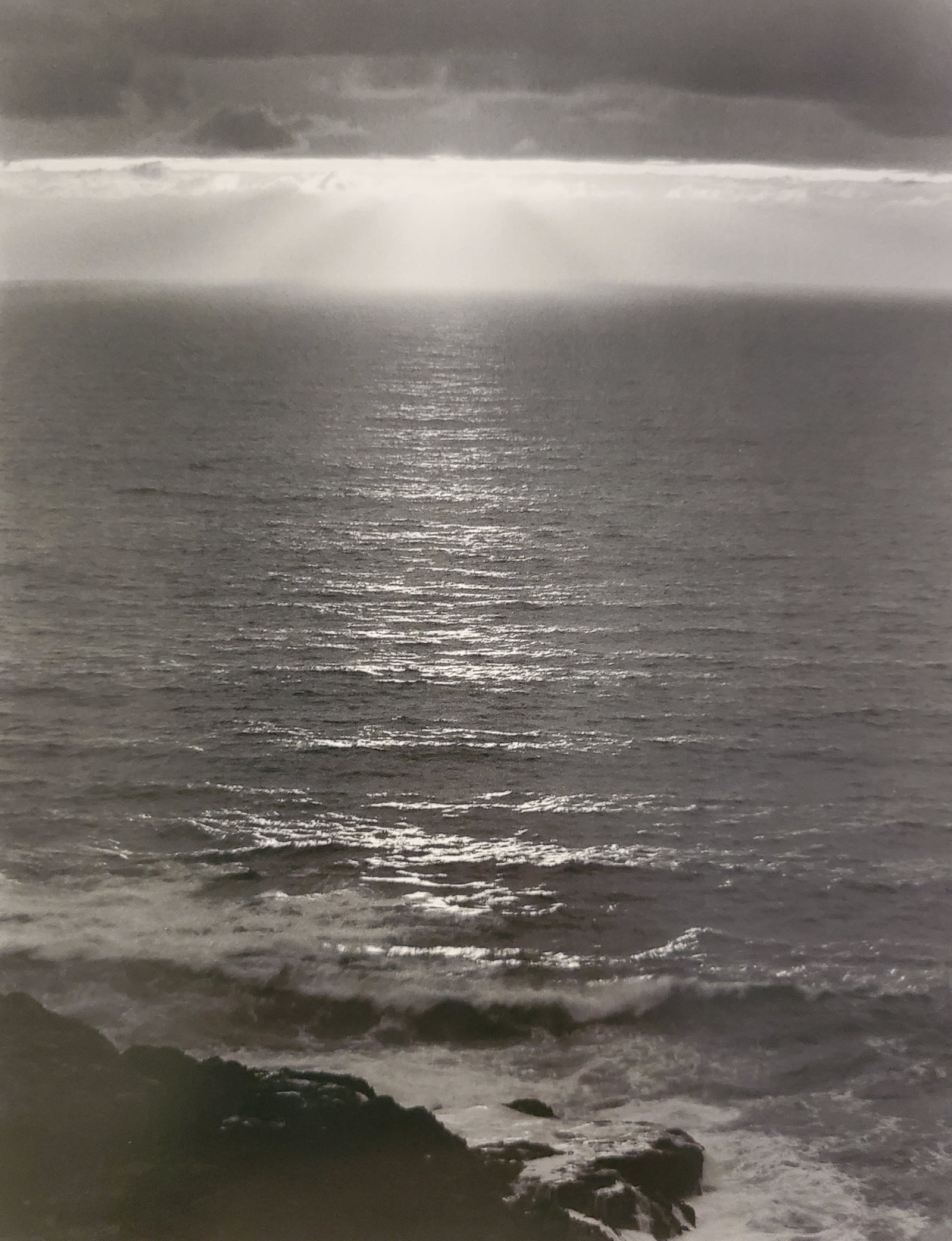 Ansel Adams, Sundown, The Pacific, Near Carmel, California, 1946: Photographer: Ansel Adams (American, 1902 - 1984) - Internationally renowned American photographer. One of the most influential artists in photographic history. Title: "Sundown, The Pacific, Near Carm