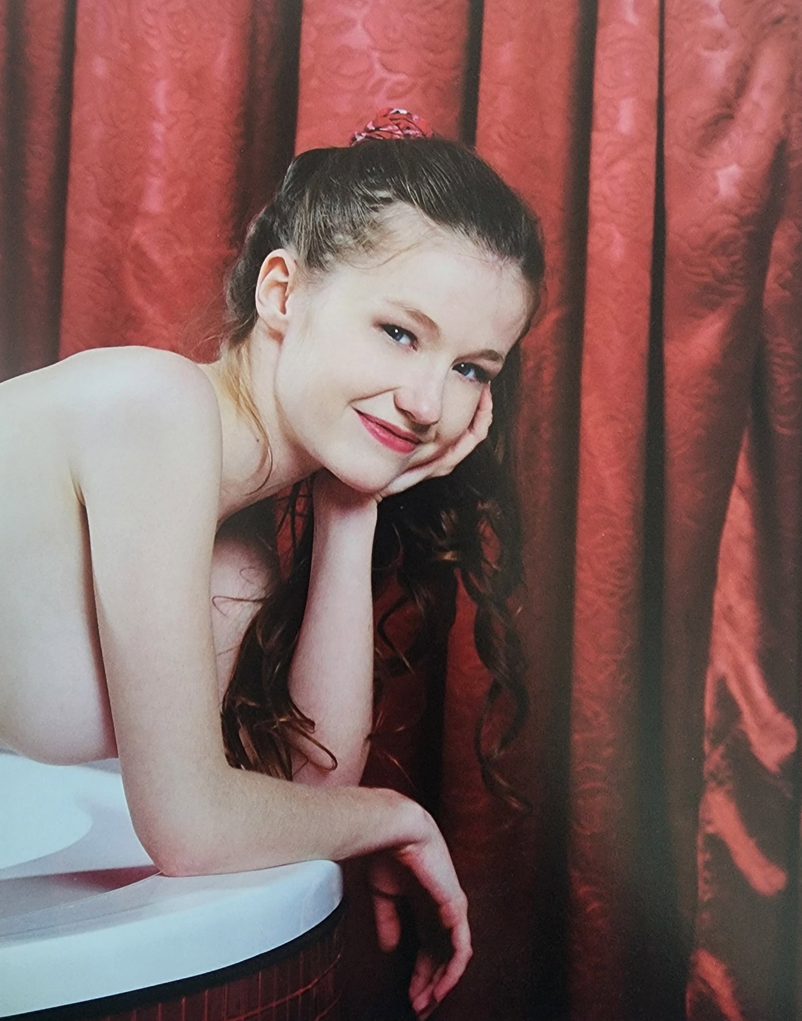 The Lovely Emily Bloom, 2024: Artist/Photographer: Isabella Catalina Title/Subject: Emily Bloom Type: Photogravure/Heliogravure. Date Of Print: 2024 Paper: Medium weight, satin/matte finish. Print Origin: Bosnia Approximate Image 