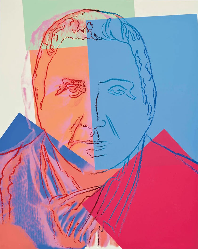 Warhol Andy, (After) FS.II 227 Gertrude Stein, from Ten Portraits of Jews of Twentieth Century,: Warhol, Andy FS.II 227 Gertrude Stein, from Ten Portraits of Jews of Twentieth Century, 1980 Silkscreen, not signed and numbered, Paper size 32 x 40 inches (101,6 x 81.2 cm) Images size 32 x 40 inches