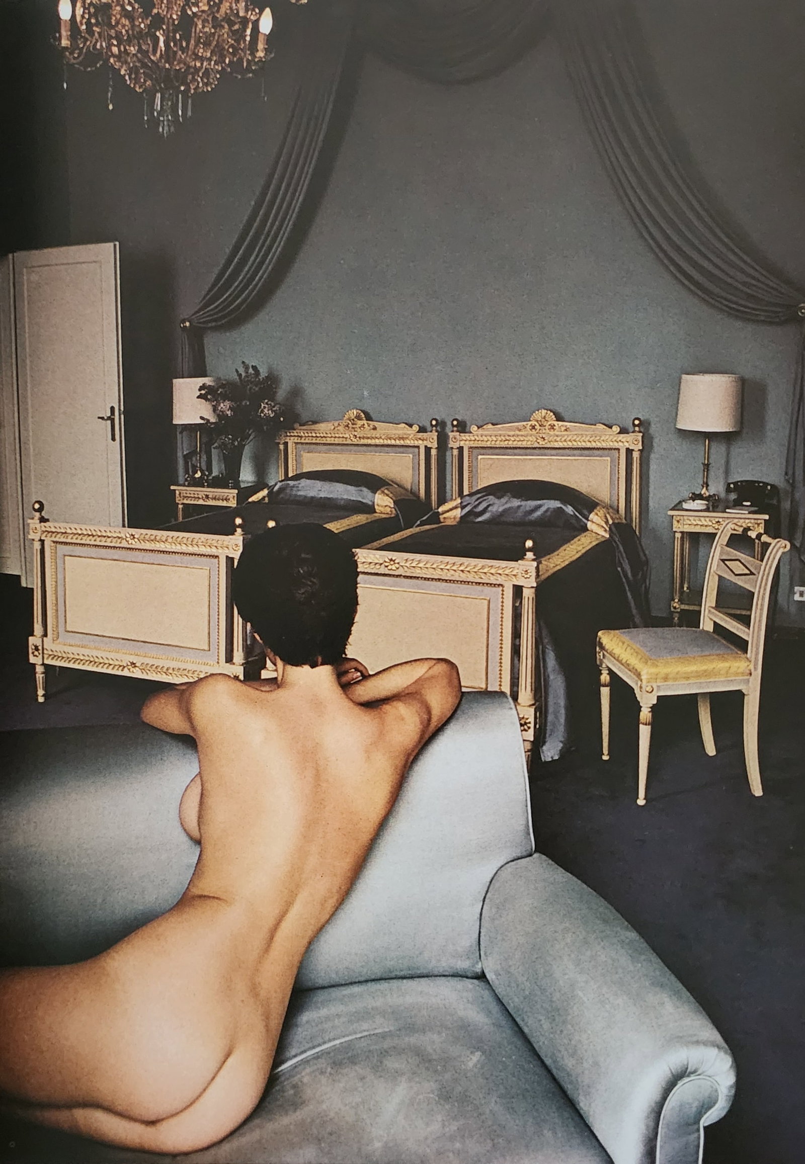 Helmut Newton, Erotic,1976: Photographer: Helmut Newton Title/Subject: Erotic Date Of Negative: 1971 - 1975 Type Of Print: Photogravure/Heliogravure.. Date Of Print: 1976 Paper: Medium weight, satin/matte finish. Print Origin: I