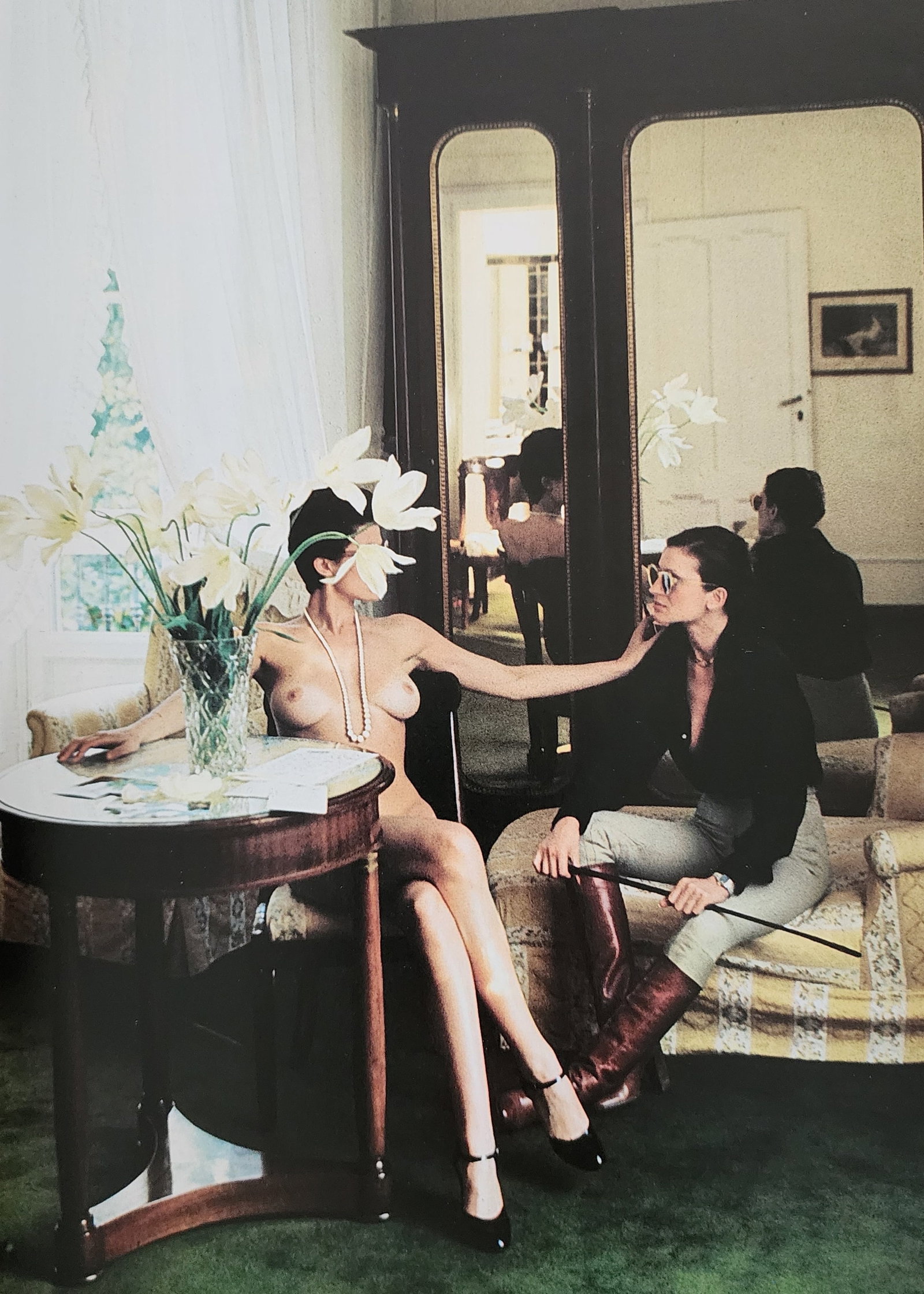 Helmut Newton, Erotic,1976: Photographer: Helmut Newton Title/Subject: Erotic Date Of Negative: 1971 - 1975 Type Of Print: Photogravure/Heliogravure.. Date Of Print: 1976 Paper: Medium weight, satin/matte finish. Print Origin: I