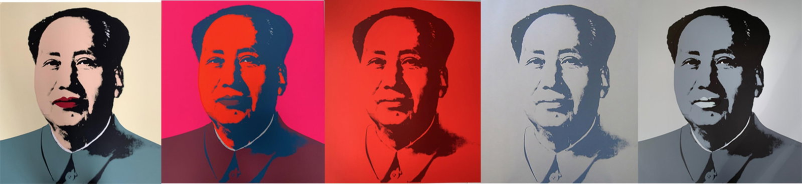 Andy Warhol, 'Mao', 5 Piece Portfolio, Serigraph, Sunday B. Morning: Item Details Description Five Piece Portfolio Artist: Andy Warhol Title: Mao Size: 30 x 33.5 inches each Verso: Fill in your own signature and, published by Sunday B. Morning stamps Technique: Serigra