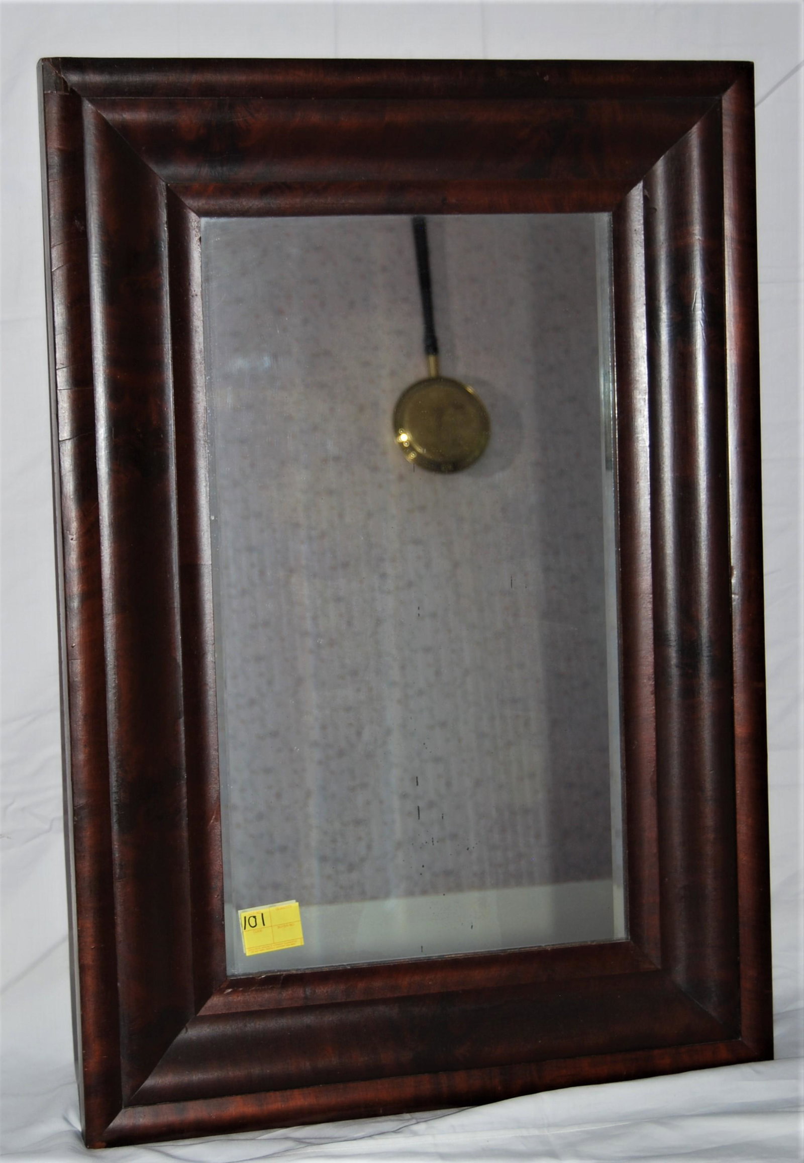 Antique 19th Century Mahogany Ogee Mirror: Antique 19th Century Mahogany Ogee Mirror. Beveled glass. 36"h x 24"w.