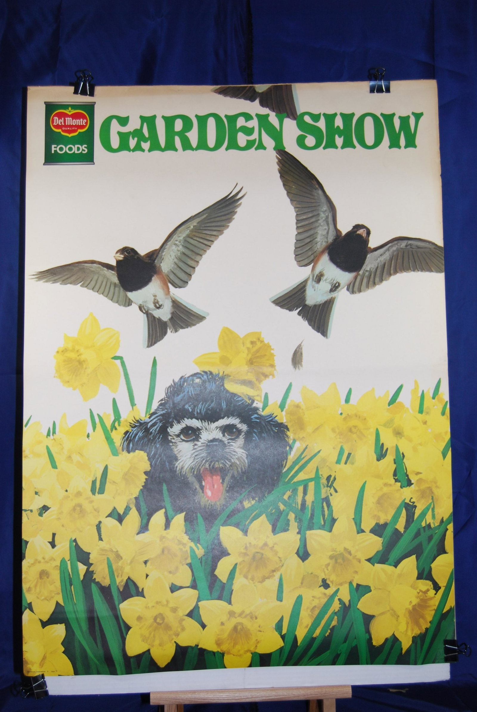 Vintage Advertising - 4 Del Monte Food Posters: Vintage Advertising – Del Monte Foods Supermarket Lithographs from 1970. Lot of 4 items. There are 3 double sided posters and one banner in this lot. All are depicted in the photos. All of these