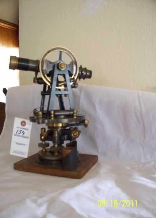 Vintage Canadian Engineers Mountain Transit: Canadian Engineer's Mountain Transit, c. 1920, by Consolidated Optical Co, Ltd., Toronto Canada, "Makers of Consol Scientific Instruments", serial # 2174, A one minute transit, lighter in weight as it