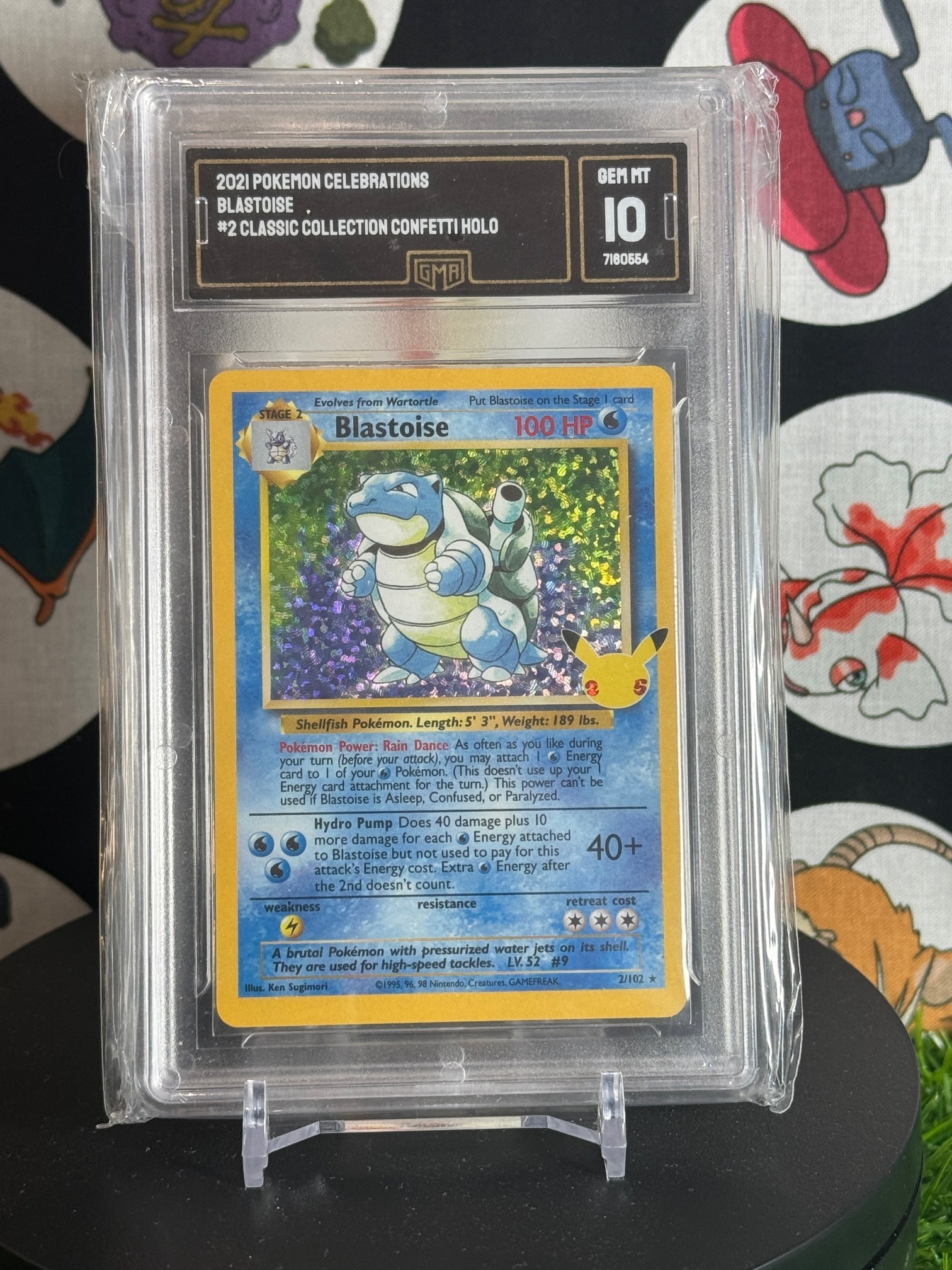 POKEMON GMA 10 GEM MINT BLASTOISE HOLO CELEBRATIONS (1 of 2)