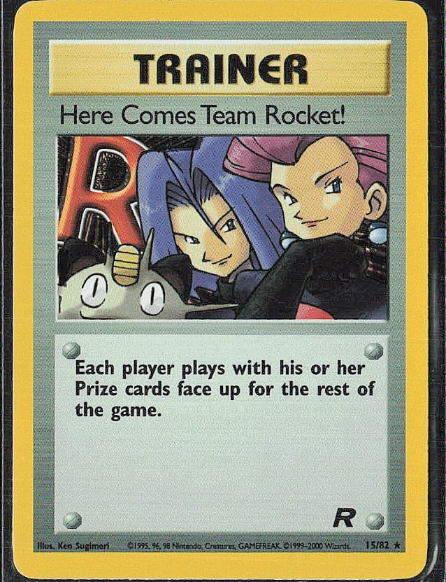 Holo Rare Team Rocket #15/82 Here Comes Team Rocket! (15) (1 of 2)