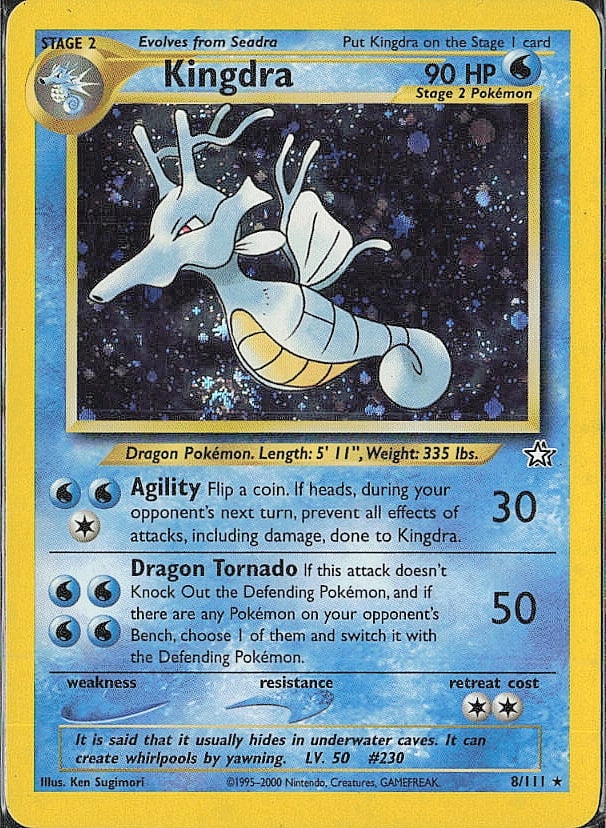 Holo Rare Neo Genesis Kingdra (1 of 2)