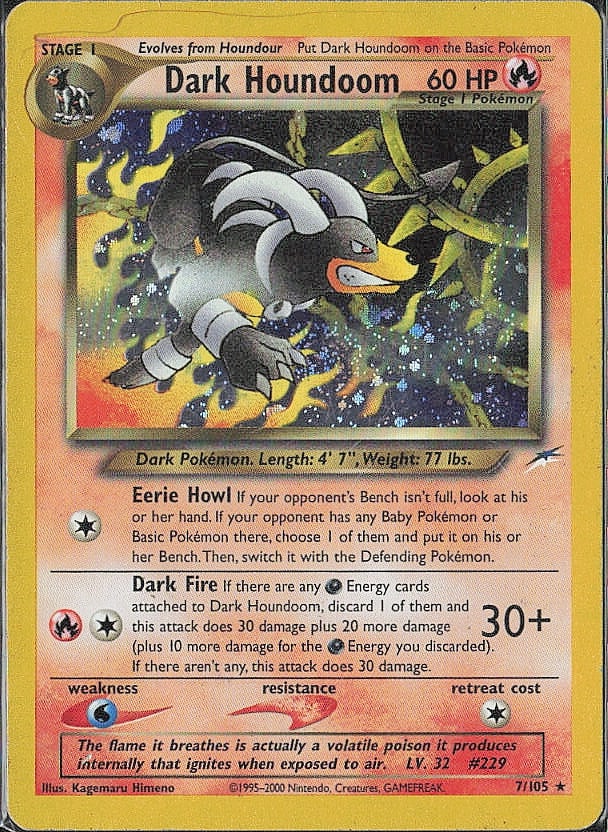 Holo Rare Neo Destiny Dark Houndoom (1 of 2)