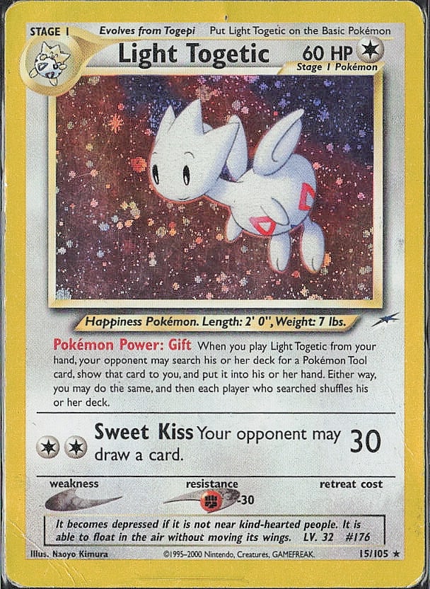 Holo Rare Neo Destiny Light Togetic (1 of 2)