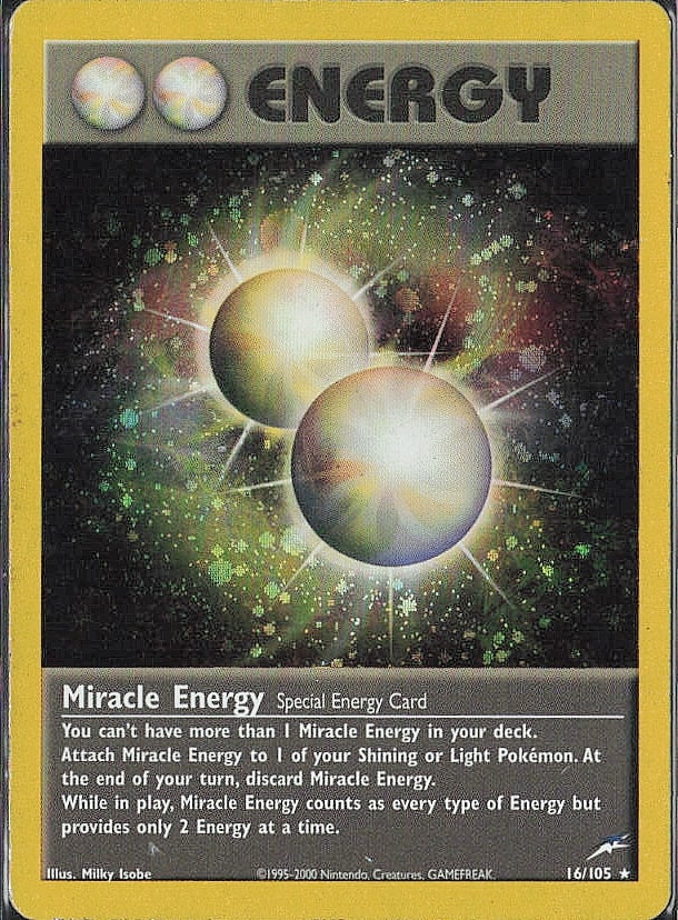 Holo Rare Neo Destiny Miracle Energy (1 of 2)