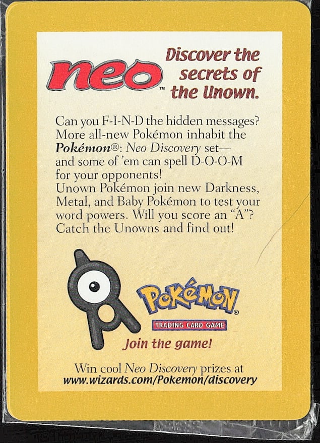 Pokemon Card - Entei #34 - Black Star Promo - Movie Promo - Factory SealedOpens in a new window or (1 of 2)