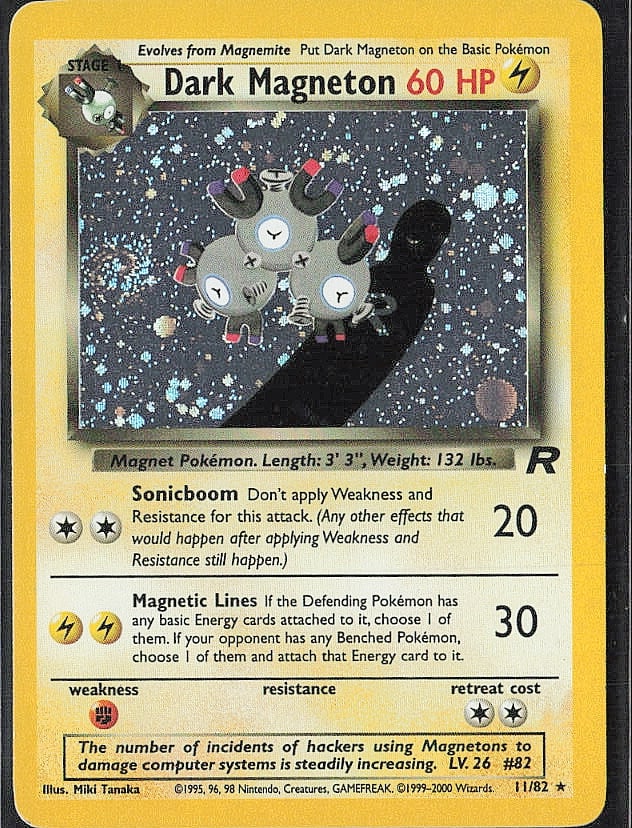 Holo Rare Team Rocket Dark Magneton (11) (1 of 2)