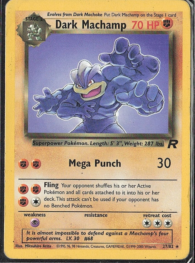 Rare Team Rocket Dark Machamp (27) (1 of 2)