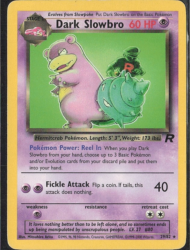 Rare Team Rocket Dark Slowbro (29) (1 of 2)