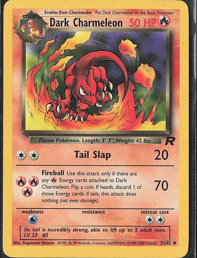 Uncommon Team Rocket Dark Charmeleon: Please review all photos before bidding. If you would like any additional information or additional photos please feel free to send me a text and I will do my best to respond within 24 hours. Best of 