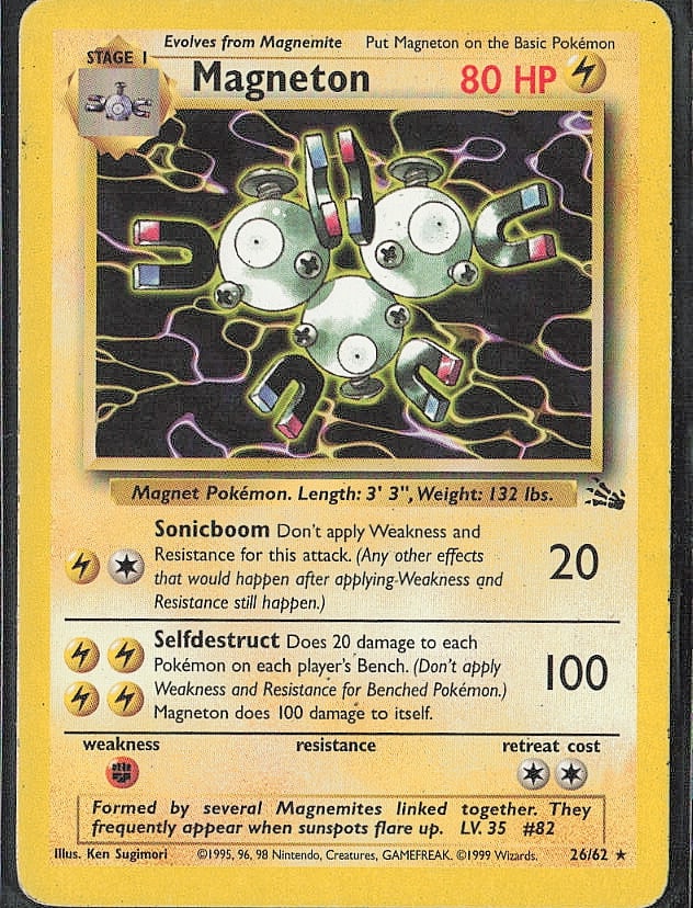 Rare Fossil Magneton (26): Please review all photos before bidding. If you would like any additional information or additional photos please feel free to send me a text and I will do my best to respond within 24 hours. Best of
