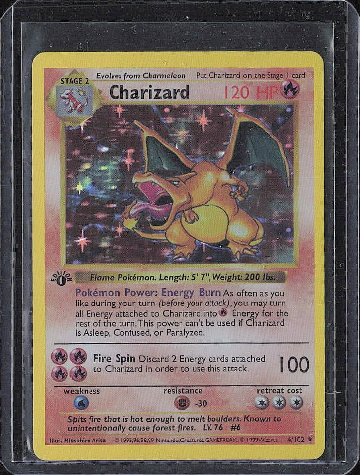 Holo Rare,BOOTLEG Base Set (Shadowless) Charizard (1 of 2)