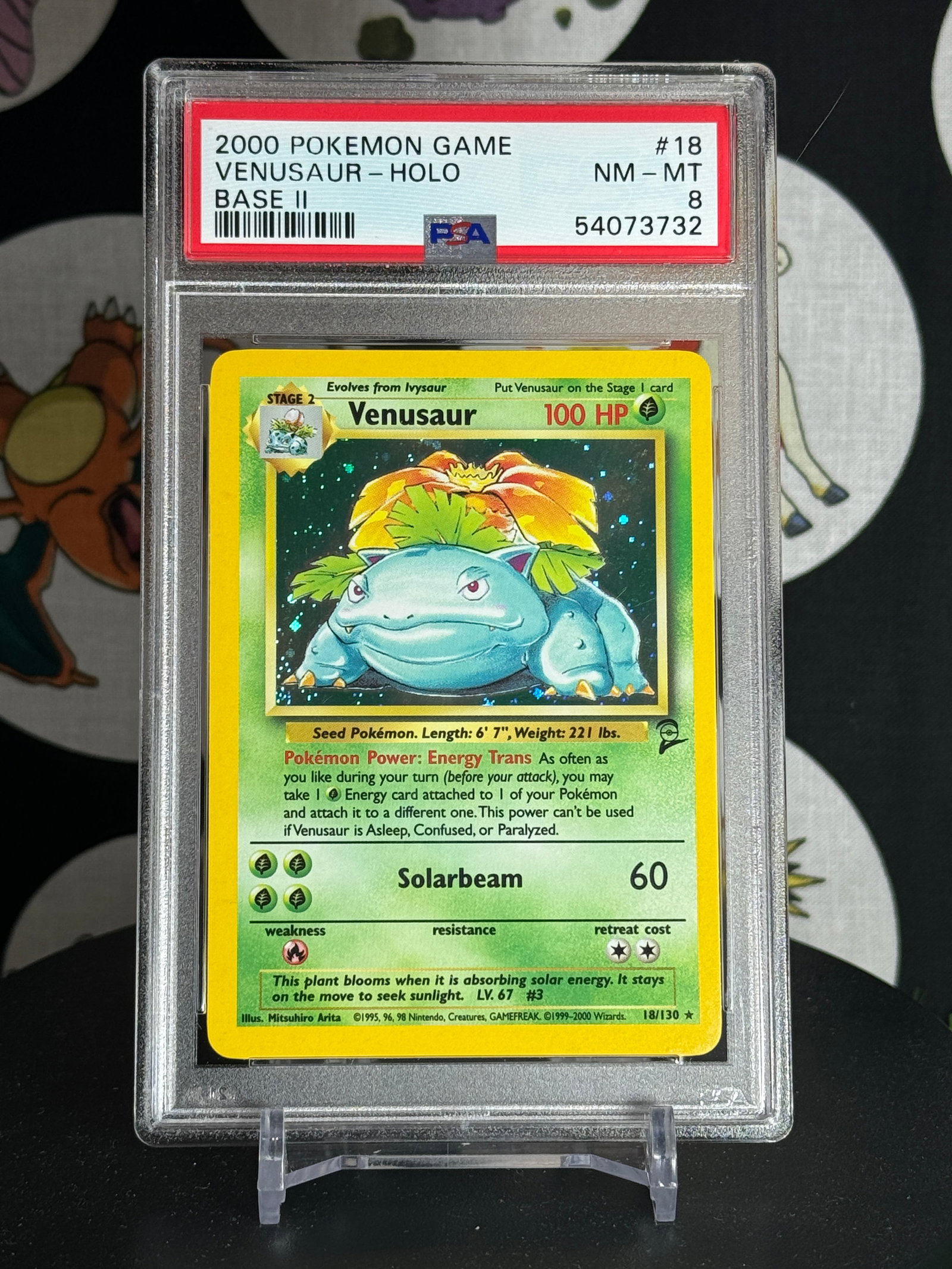 PSA 8 2000 POKEMON GAME VENUSAUR - HOLO BASE II (1 of 2)