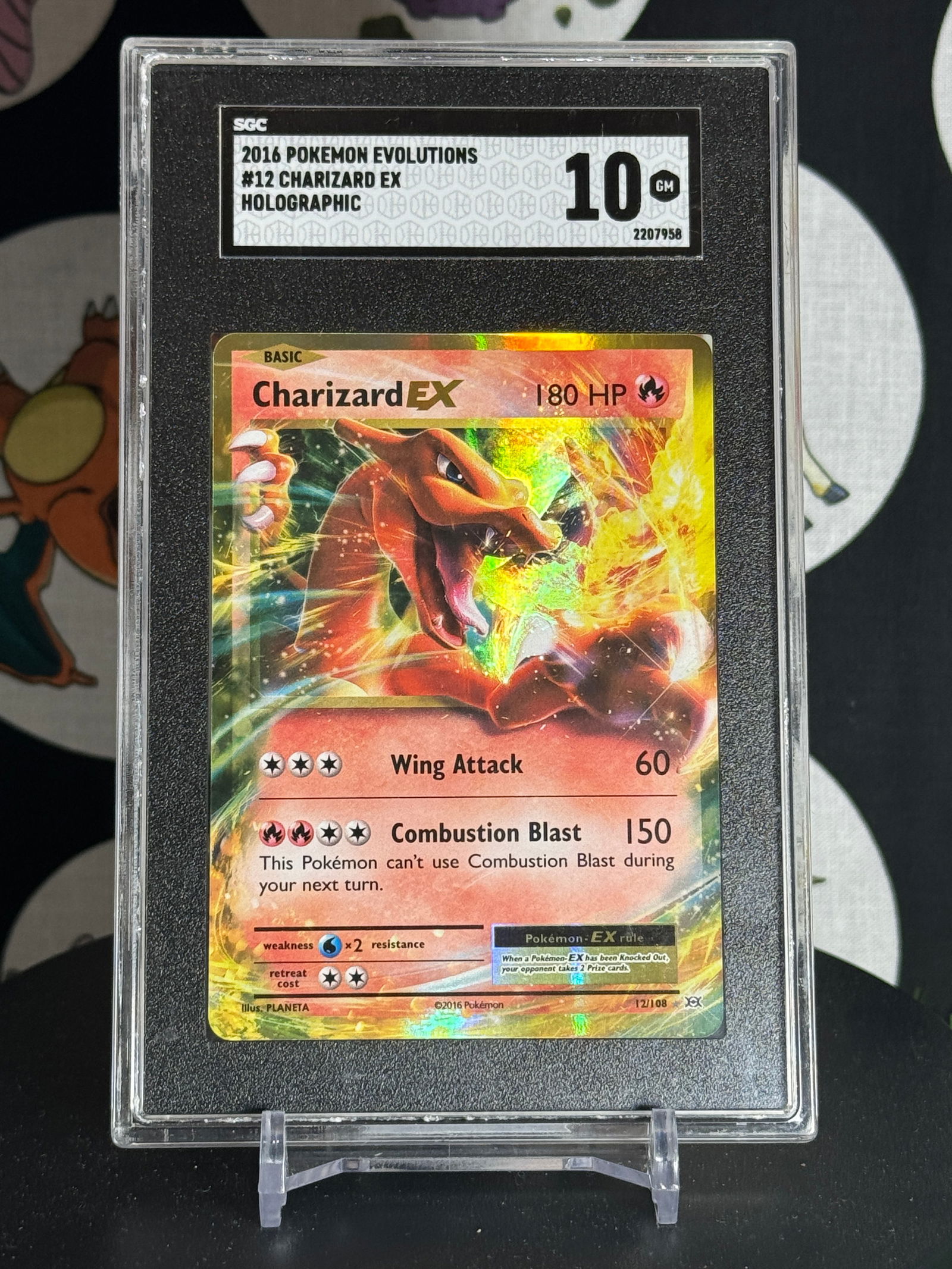 SGC 10 2016 POKEMON EVOLUTIONS #12 CHARIZARD EX HOLOGRAPHIC (1 of 2)