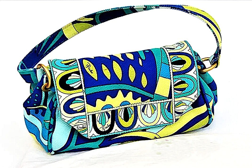 Authentic Pucci Vintage Handbag. Signed. (1 of 7)