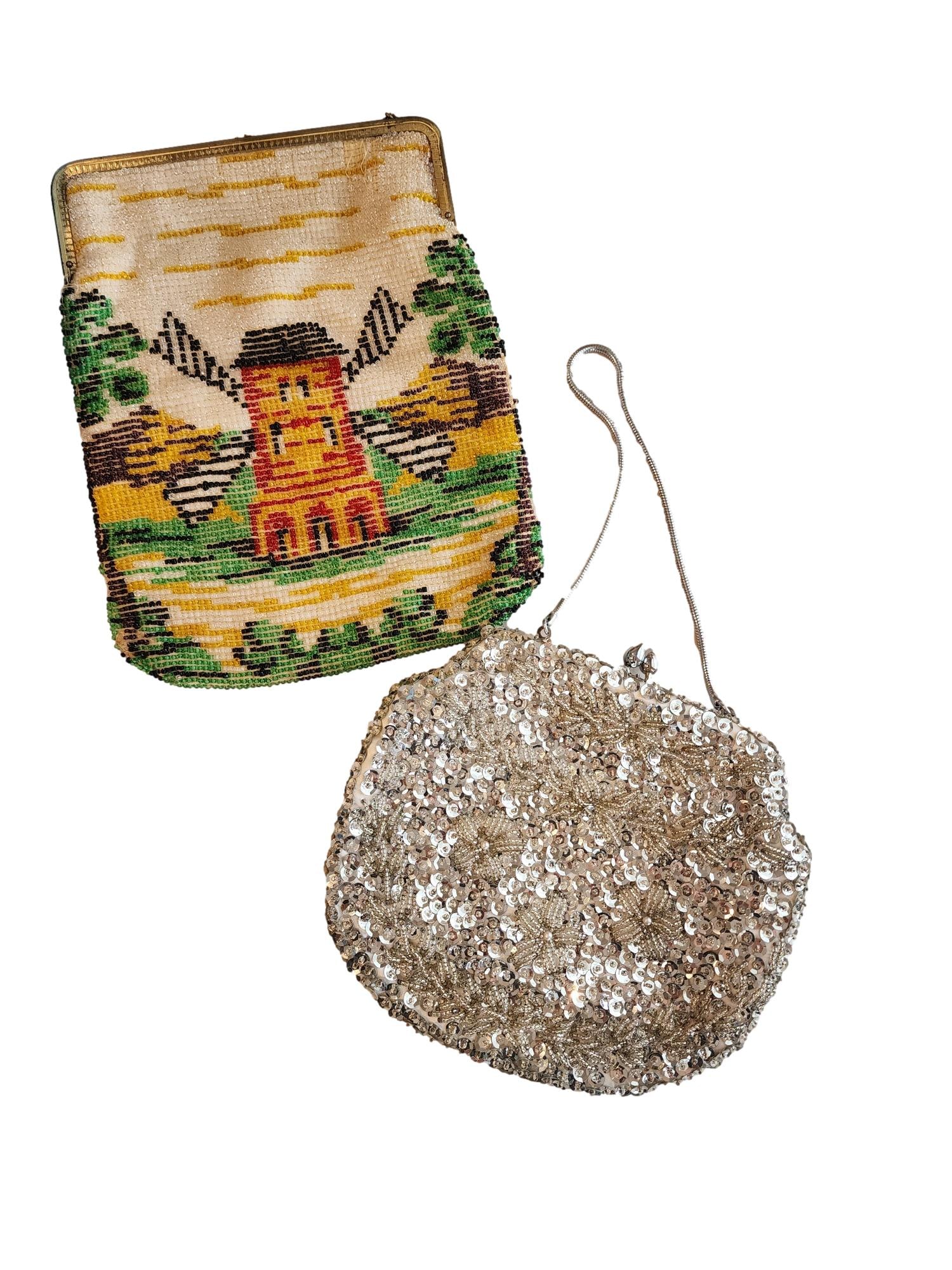 2 Beaded Antique Bags Circa 1930's to 1960's - No Reserve (1 of 2)