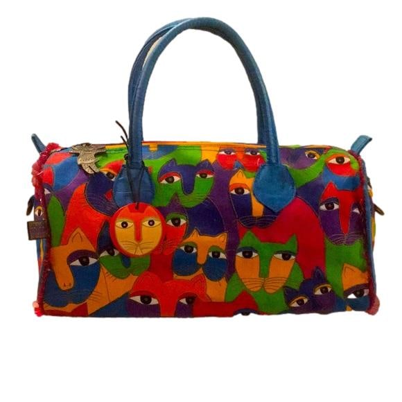 Laurel Burch Round Cat Handbag. Colorful! (1 of 9)