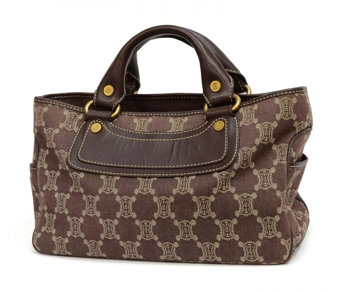 Celine Monogram Brown Denim Boogie Handbag - COA (1 of 6)