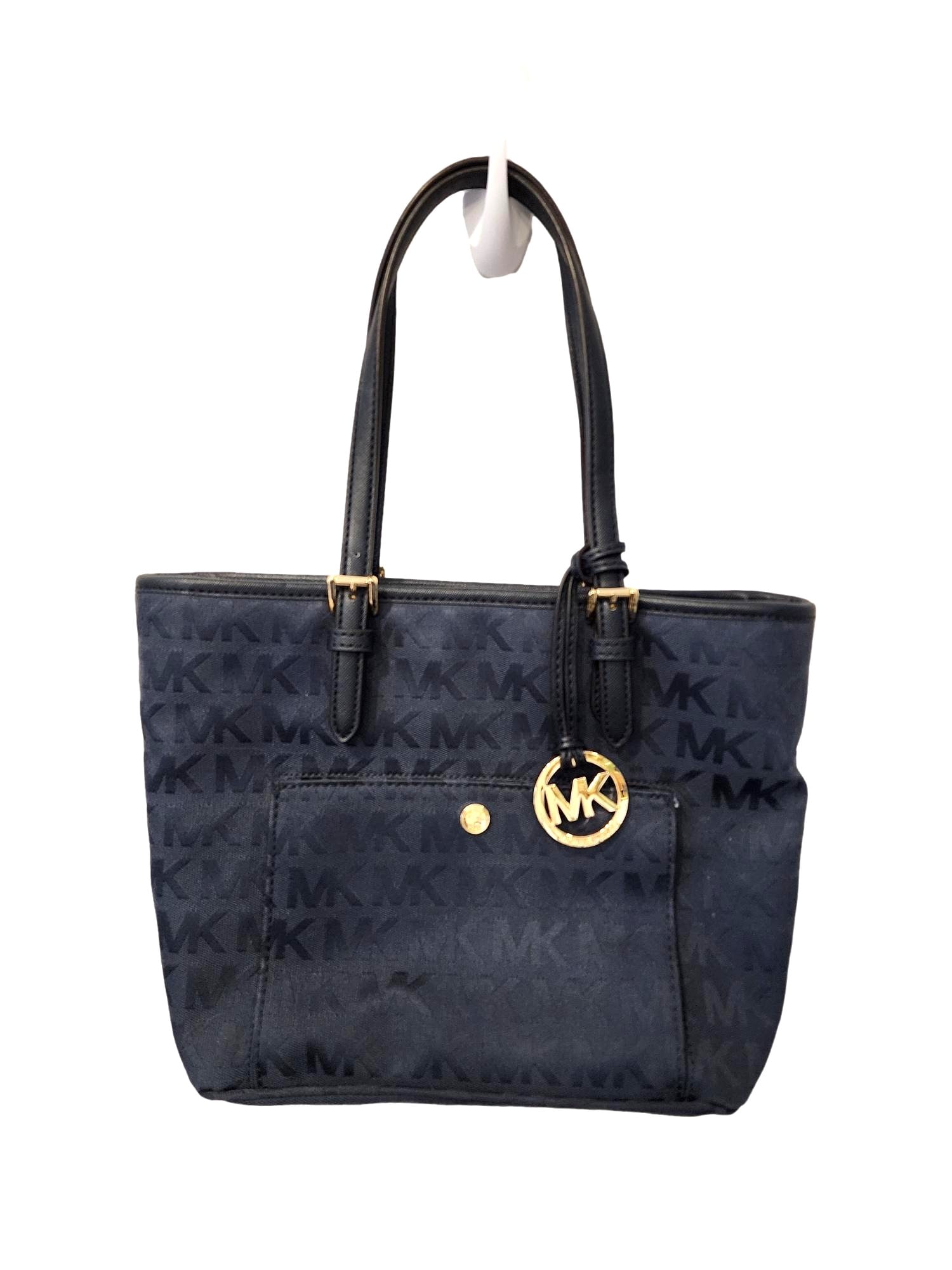 Michael Kors Blue Canvas Shoulder Handbag - New/Sold Out (1 of 5)