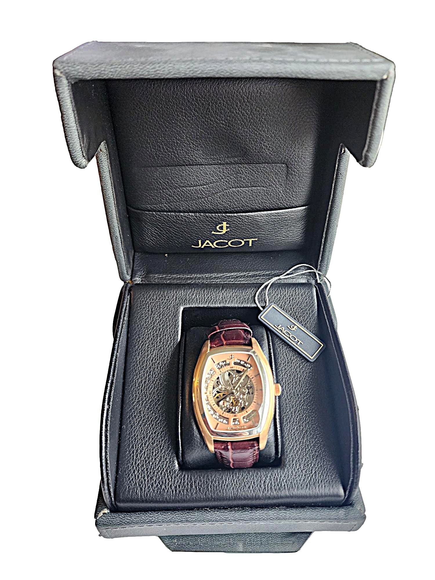 Vintage Jacot Men's Skeleton Movement Watch - New w/ Box (1 of 5)