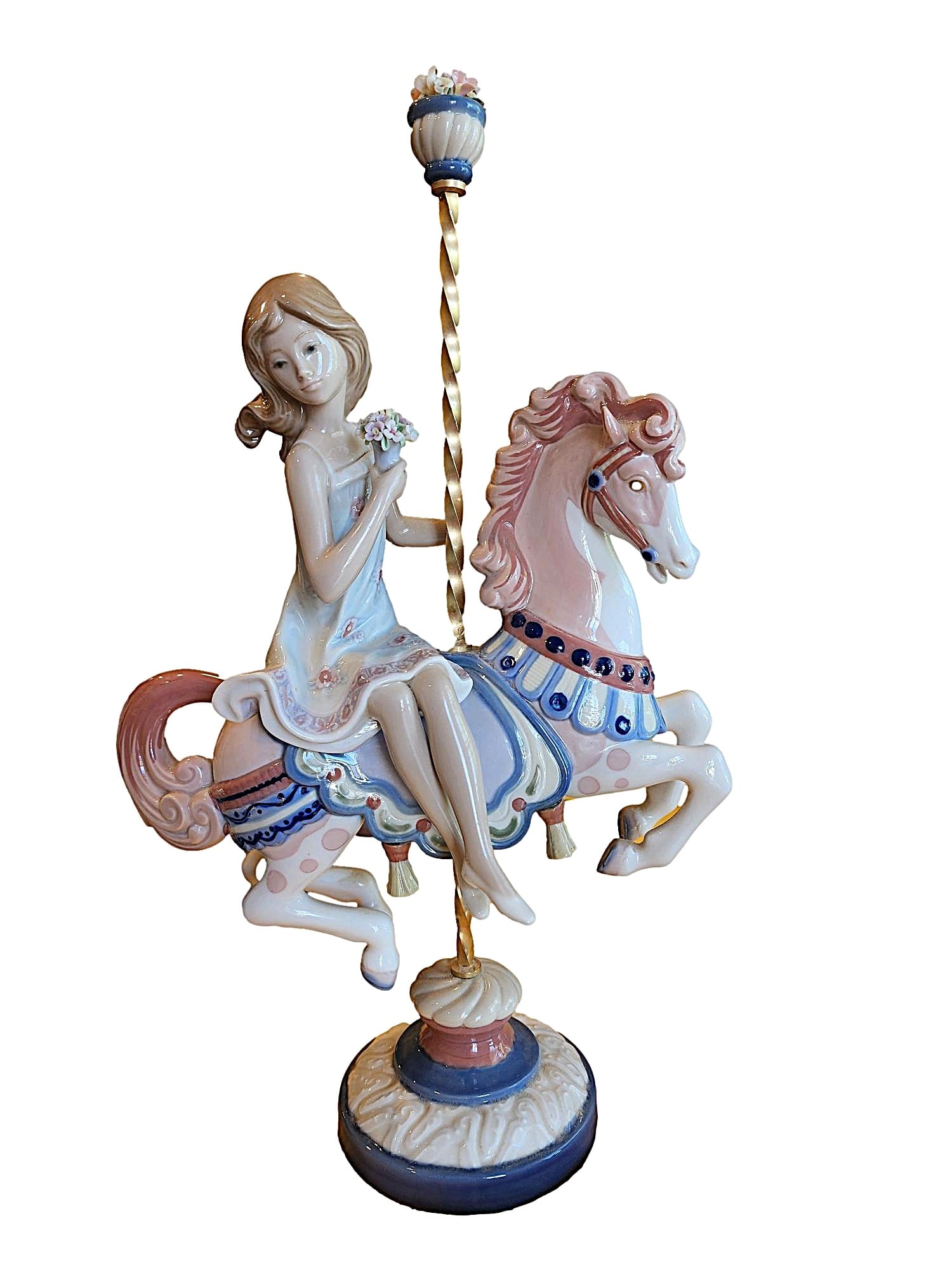 Lladró Retired “GIRL ON CAROUSEL HORSE” #1469 (1 of 5)