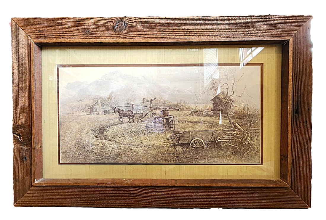 'Sorghum Mill' - by Ben Hampton c. 1976 - Lithograph from L. Haynes Estate (1 of 6)