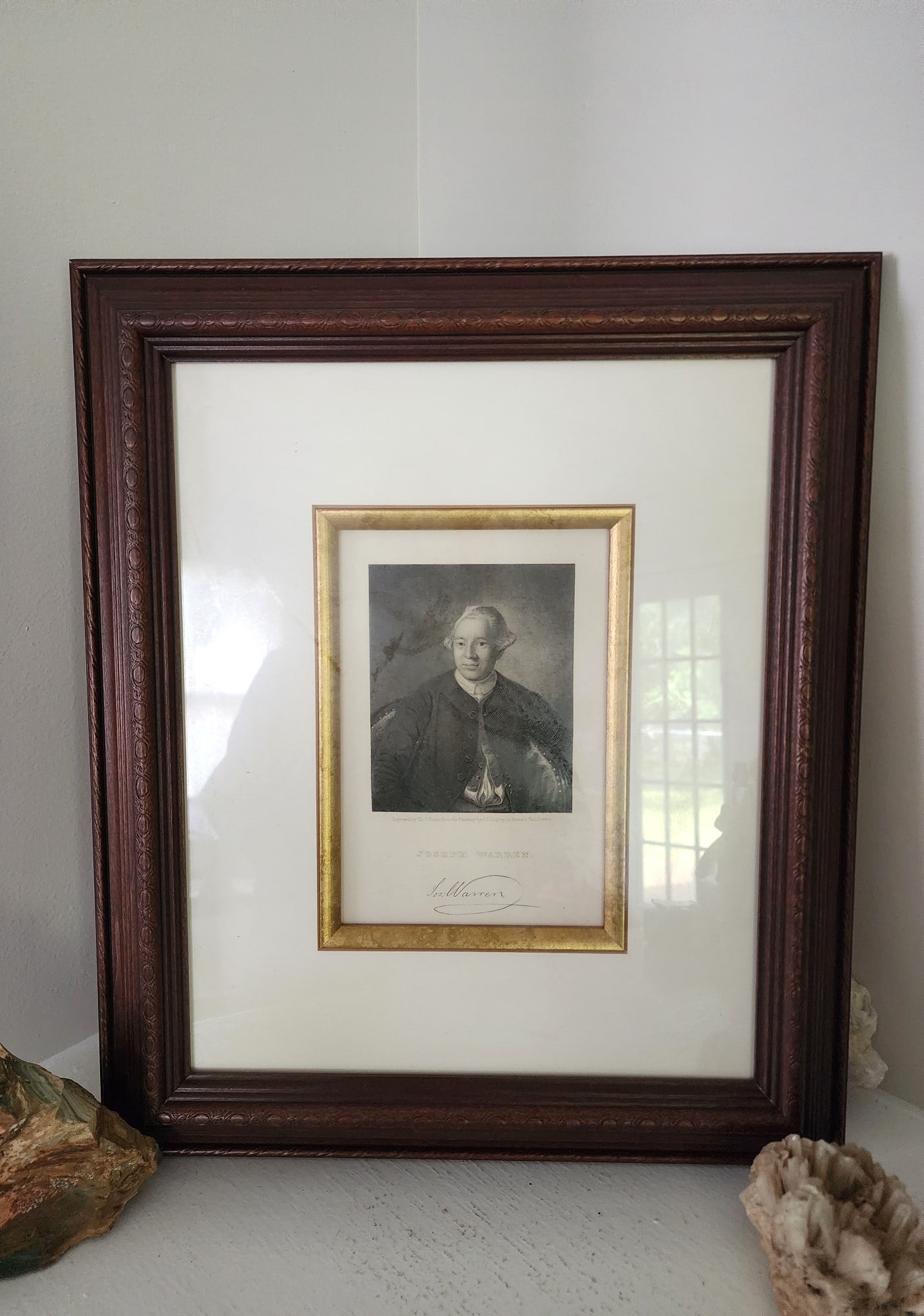 Major General & Physician Joseph Warren - Steel Engraving/American Portrait. c. 1850-1899 (1 of 4)