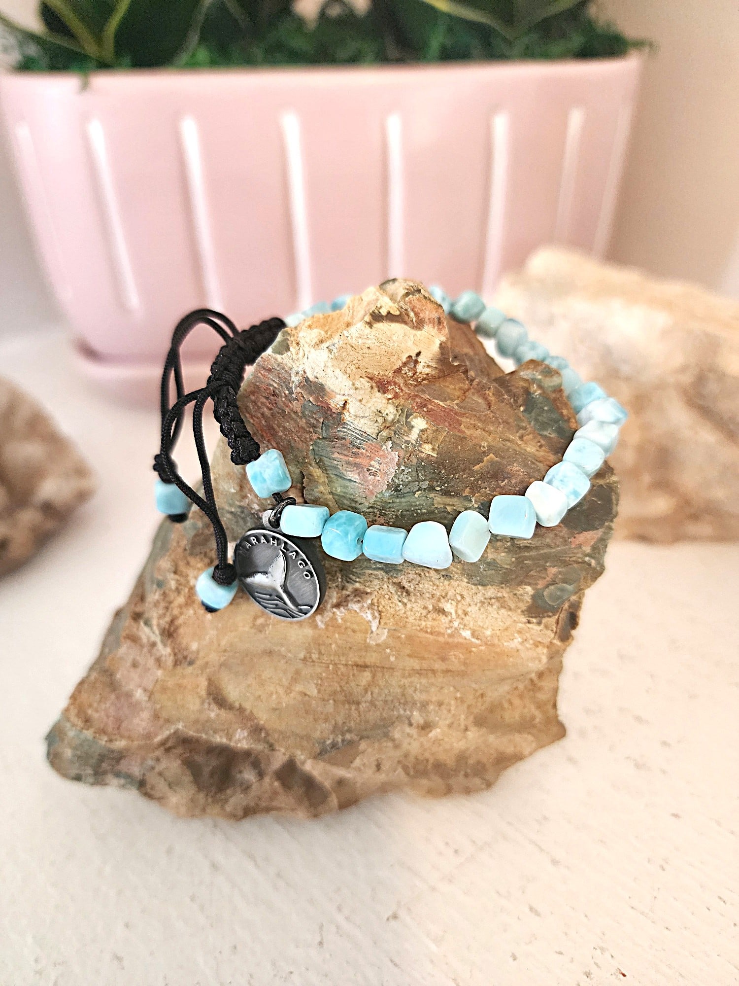 Larimar Bead Bracelet by Marahlago - New - Whale Tail Fin (1 of 3)