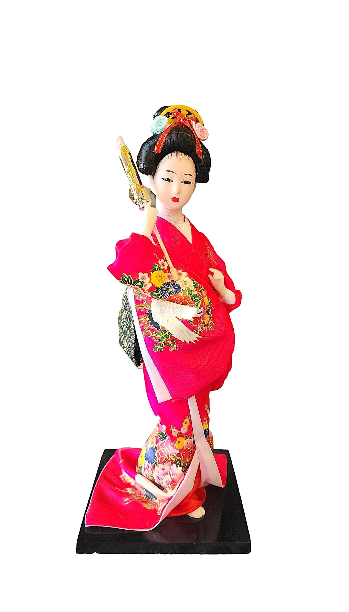 12" Tall Standing Geisha in Pink Kimono - New (1 of 1)