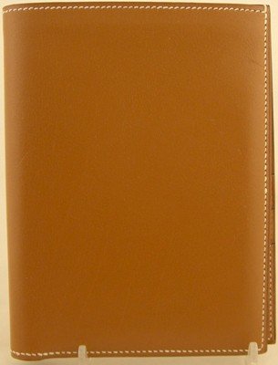 Genuine Hermes gent's tan leather wallet