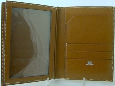 Genuine Hermes gent's tan leather wallet - 2