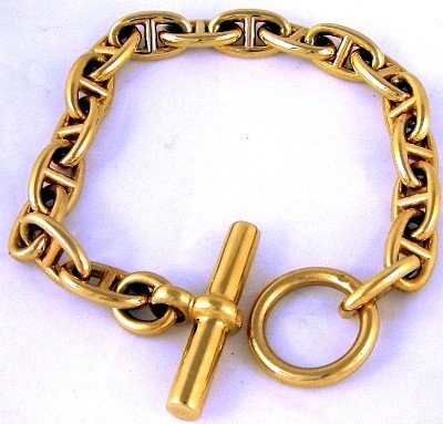 Genuine Hermes 18ct gold bracelet