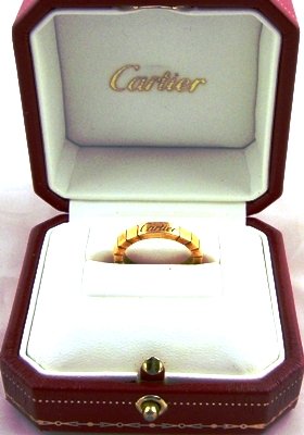 Genuine Cartier Lanieres 18ct gold ring