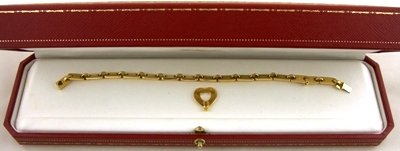 Genuine Cartier 18ct gold chain bracelet
