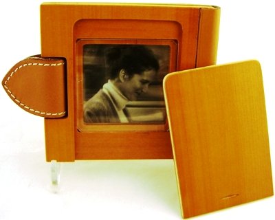 Hermes pearwood folding photo frame - 2